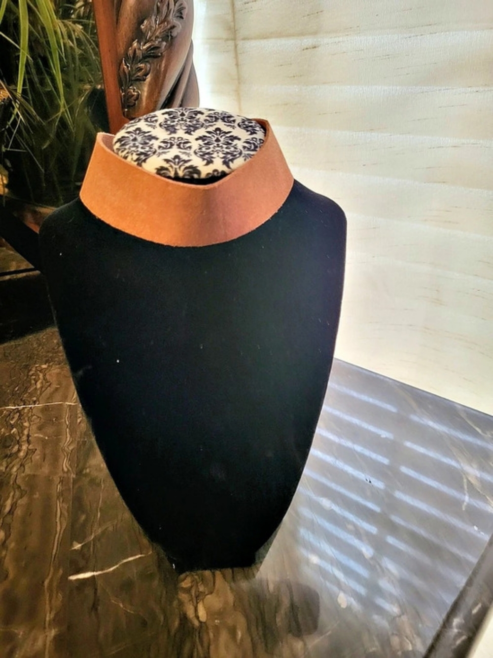Brown Statement Collar Necklace